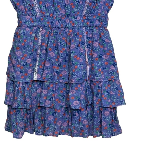 LoveShackFancy Bennet Mini Dress in Summer Blues SZ. S - Picture 7 of 16